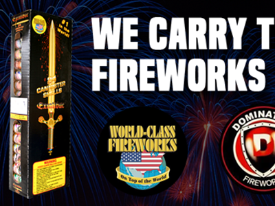 Website Banner for Revolution Pyro Fireworks