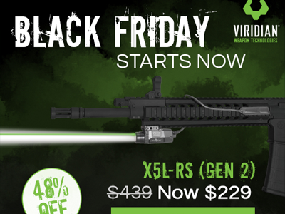 Black Friday Email Blast for Viridian Weapon Technologies